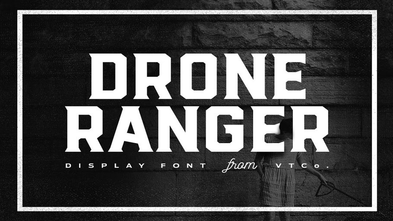 Drone Ranger Display Font Font Free Download