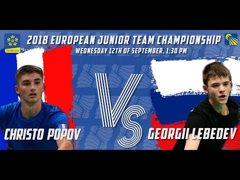 Christo Popov vs Georgii Lebedev (MS, R64) - European Jnr. C’ships 2018