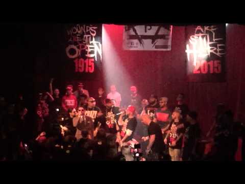 ARMENIAN EMCEE CYPHER 2015(LIVE PERFORMANCE AT OPEN WOUNDS 1915 CONCERT)