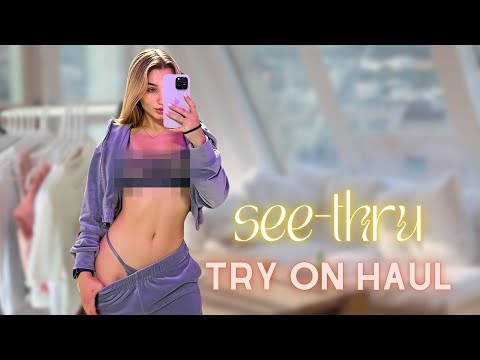 Transparent Try On Haul | See-Through Clothes & No Bra Trend