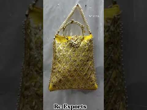 Embroidered Gota Patti Potli Bag/ Ladies Bag For Women, Party Favor, Return Favor, Wedding