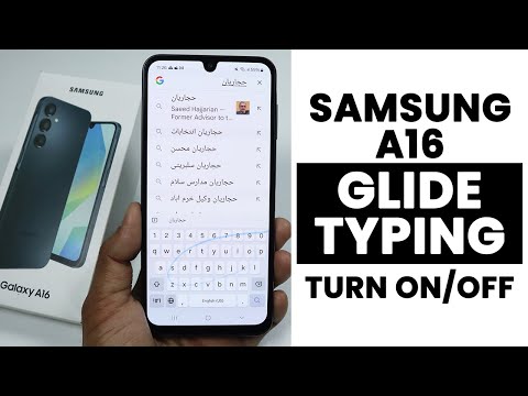 How to Turn ON/OFF Glide Typing in Samsung A16