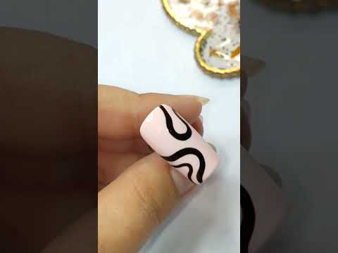 easy swirl nail art #nailsart #nails