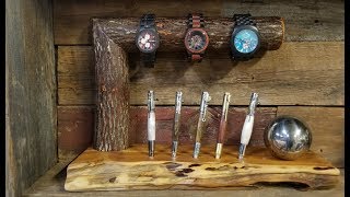 DIY - Woodworking project | Wood watch and pen display