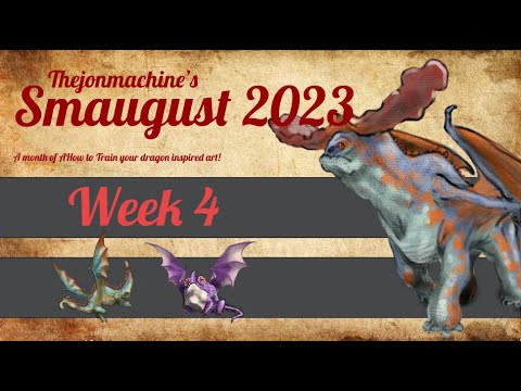 Week 4 of Smaugust 2023 (An entire month of How to train your dragon inspired art!)