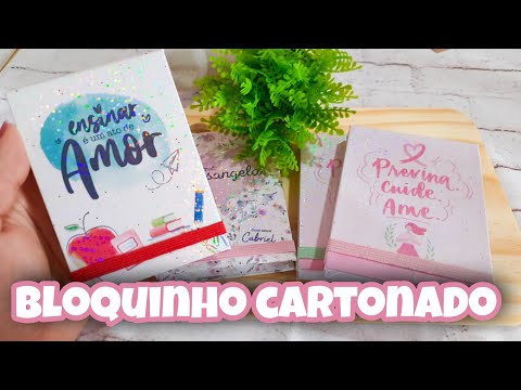 PASSO A PASSO - BLOQUINHO CARTONADO