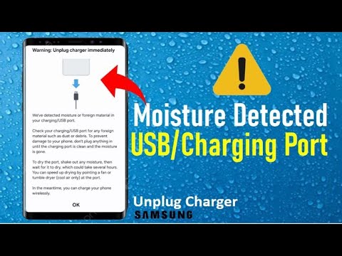 🔥 Fix “Moisture Detected in Charging Port” Error on Samsung Galaxy (2025) – 3 Proven Methods!