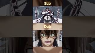Akame ga Kill! Sub vs Dub #anime #akamegakill #Bulat #incursio #Tatsumi #edit