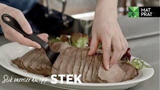 Hvordan varme opp stek