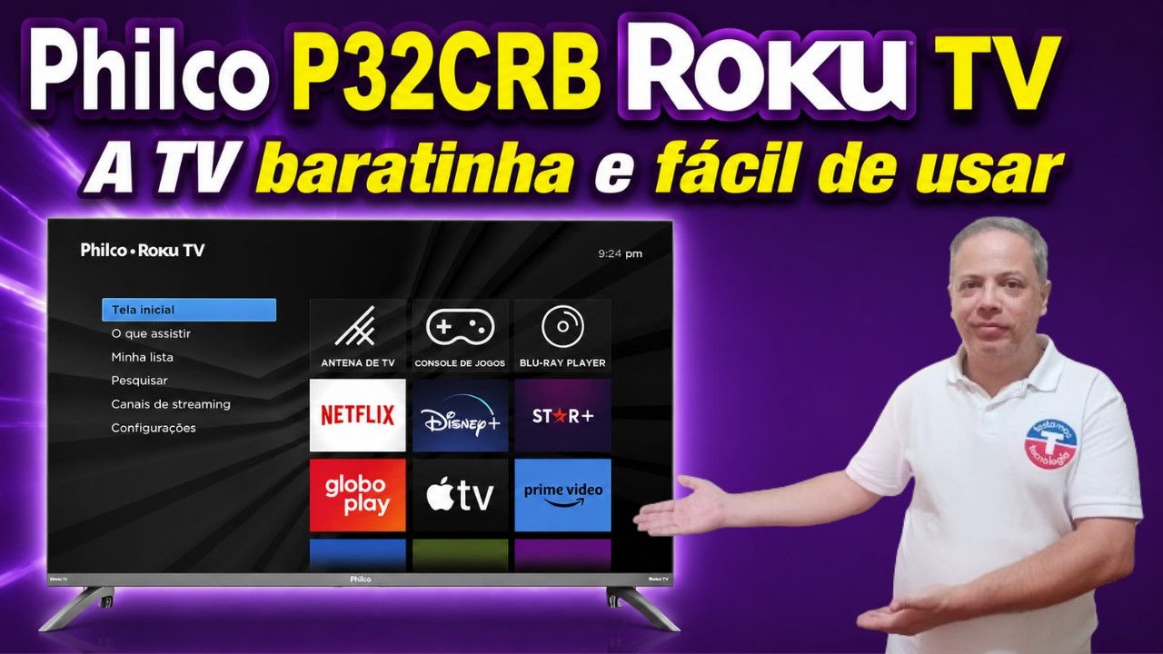 Miniatura da avaliação em vídeo de Smart TV Philco 32 Polegadas PTV32M9GACGB Android LED