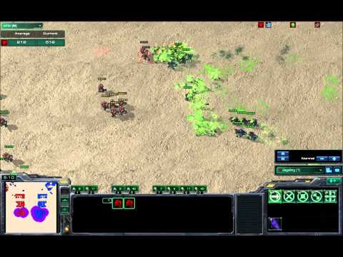 40 marines vs 40 banelings gosu micro