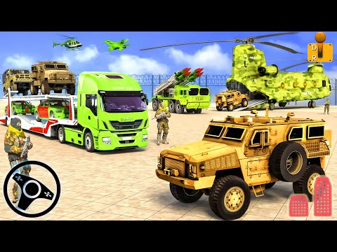 US Army Cargo Truck Transport - Military Drone Transporter Truck 3D | Android Gameplay | Part 4