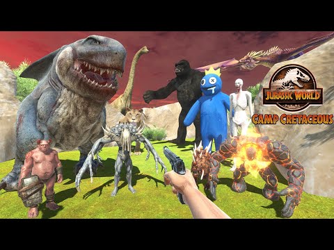 Megalodon Rex, What If Megalodon & T-Rex Evolved into One Creature - Animal Revolt Battle Simulator