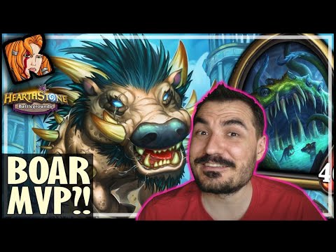 BOAR IS MVP THIS META?! - Hearthstone Battlegrounds
