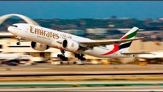 preview picture of video 'Emirates Boeing 777 beautiful take off view from Cochin to Dubai'