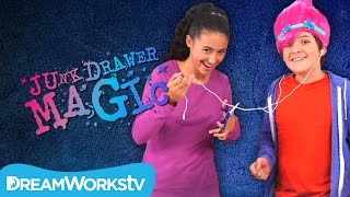 EVEN BETTER Cutting Headphones in Half Trick | Trolls presents JUNK DRAWER MAGIC