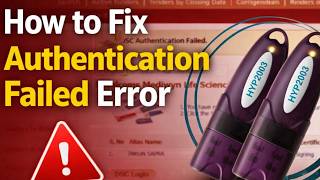 How to Fix Authentication Failed Error in Tender Portal | DSC Login Problem Solved  2026