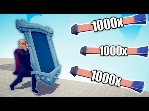 THOR MIRROR SHIELD vs 1000x OVERPOWERED UNITS - TABS | Totally Accurate Battle Simulator 2024