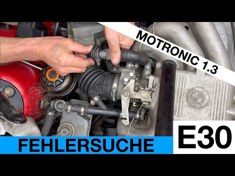 Troubleshooting idle M20, engine won't start, throttle valve switch, Motronic 1.1 - 1.3 BMW E30