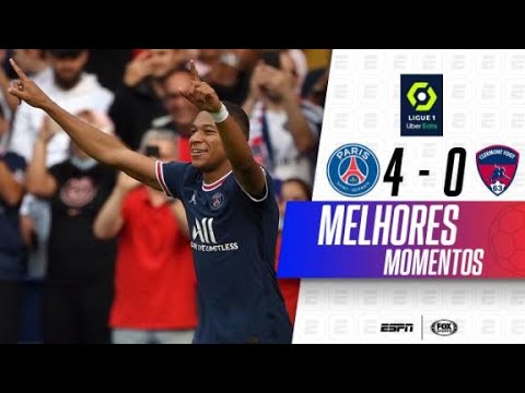 Gols e lances de PSG x Clemont