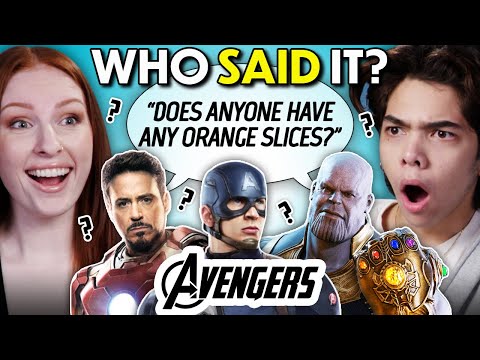 Guess The Marvel Character From The Quote! | REACT