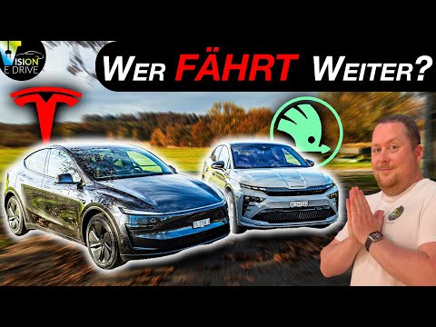 Will Tesla strike back in winter? SKODA Enyaq Coupé RS vs. TESLA Model Y Long Range - The rematch