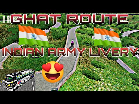 DRIVING INDIAN ARMY BUS IN HAIRPIN GHAT ROAD ||BUS SIMULATOR INDONESIA GAME||BUSSID GAMEPLAY
