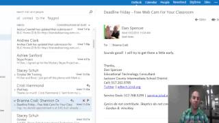 Office 365 Threaded Email Conversations