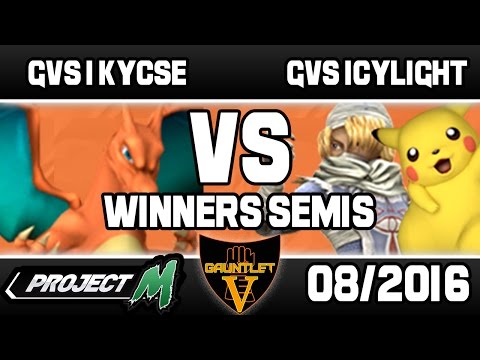 GVS | Kycse (Charizard) VS GVS | Icylight (Sheik/Pikachu/DK) | Gauntlet V Project M | Winners Semis