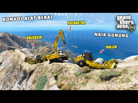 KONVOI ALAT BERAT NAIK KEPUNCAK GUNUNG TERTINGGI - GTA 5 MOD
