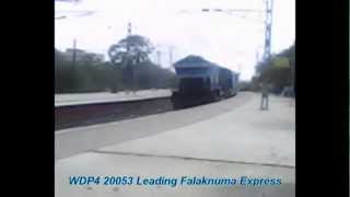 preview picture of video 'Madly Honking WDP4 Leading Falaknuma Express.'