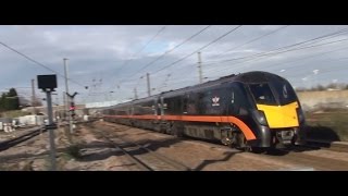 preview picture of video 'Peterborough Station - Various Traffic on the ECML with Tones 25/01/15'