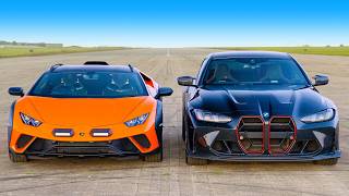 [carwow] BMW M4 CS v Lambo Huracan: DRAG RACE