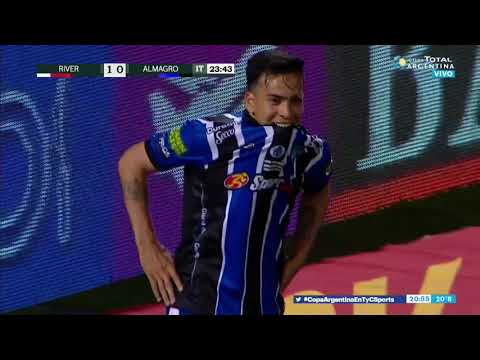 Facundo Suárez tuvo el empate (River - Almagro - Copa Argentina 2019)
