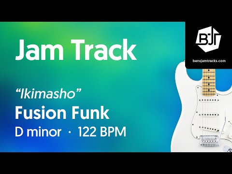 Fusion Funk Jam Track in D minor "Ikimasho" - BJT #111