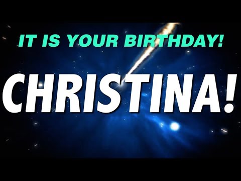 HAPPY BIRTHDAY CHRISTINA! This is your gift.