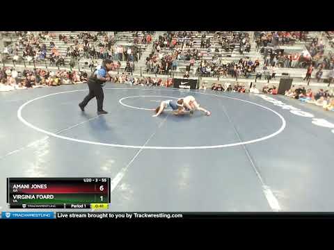 55 Lbs Round 2 - Amani Jones, GA Vs Virginia Foard, VA 34f4