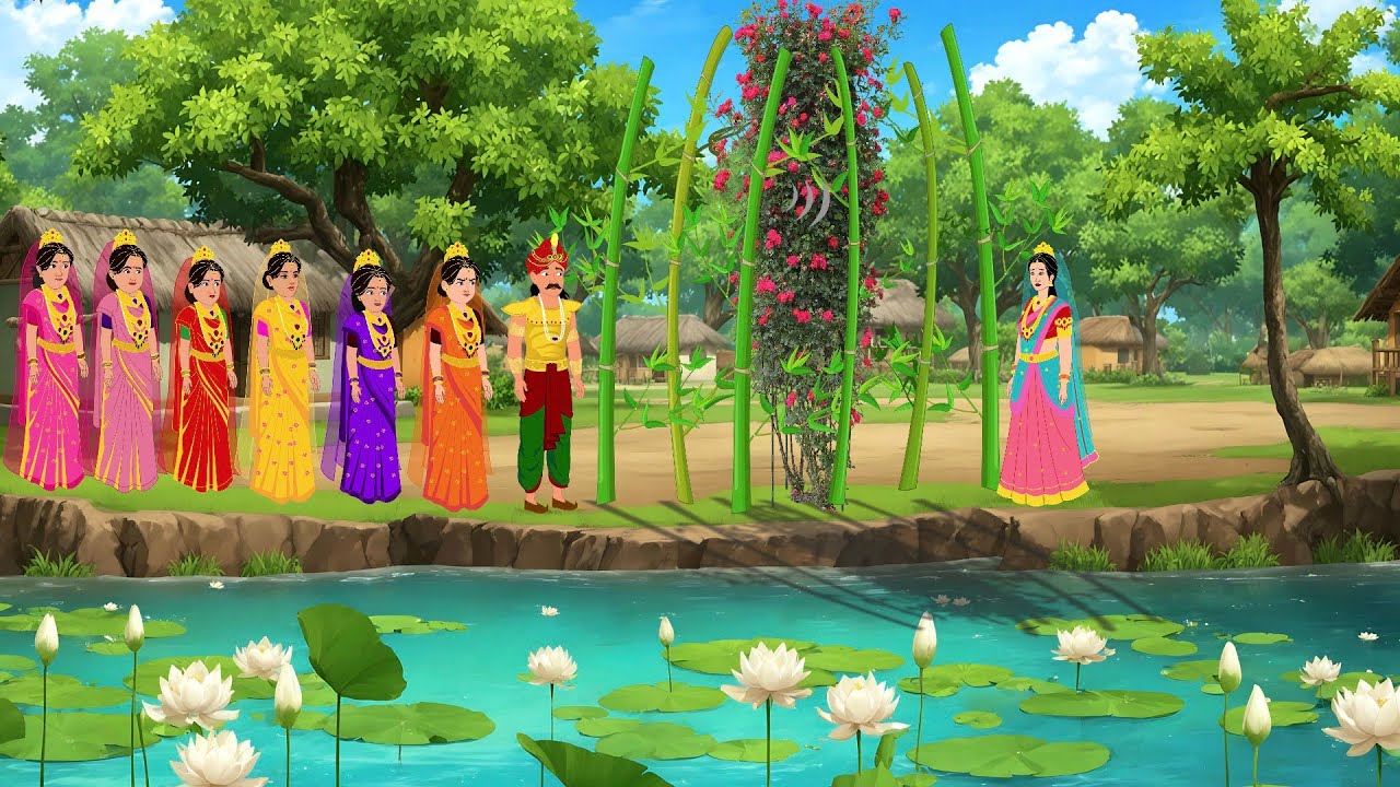 एक राजा और सात रानियों कि कहानी | क्या था सात बांस के पेड़ और चंपा के फूल का रहस्य | hindi story