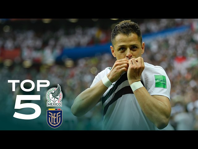 TOP 5 GOLES de México 🇲🇽 a Ecuador | Las mejores anotaciones previo al duelo de 16vos de final.