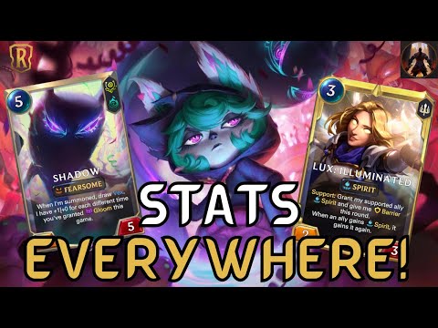 NEW EXPANSION NEW CHAMPIONS! Lets Try Out Vex & Lux, Stats Stats & More Stats | Legends of Runeterra