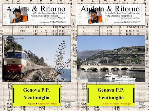 Genova-Ventimiglia in cabina di guida del E.656.411, parte 1/6