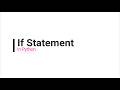 If statement in Python | Core Python | Basics | Control statement