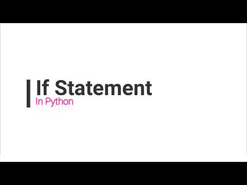 If statement in Python | Core Python | Basics | Control statement