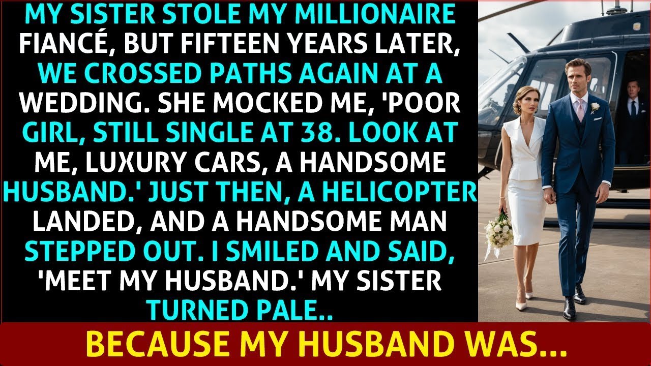 My Sister Stole My Millionaire Fiancé, But 15 Years Later, He Was Stunned When He Saw My Husband.