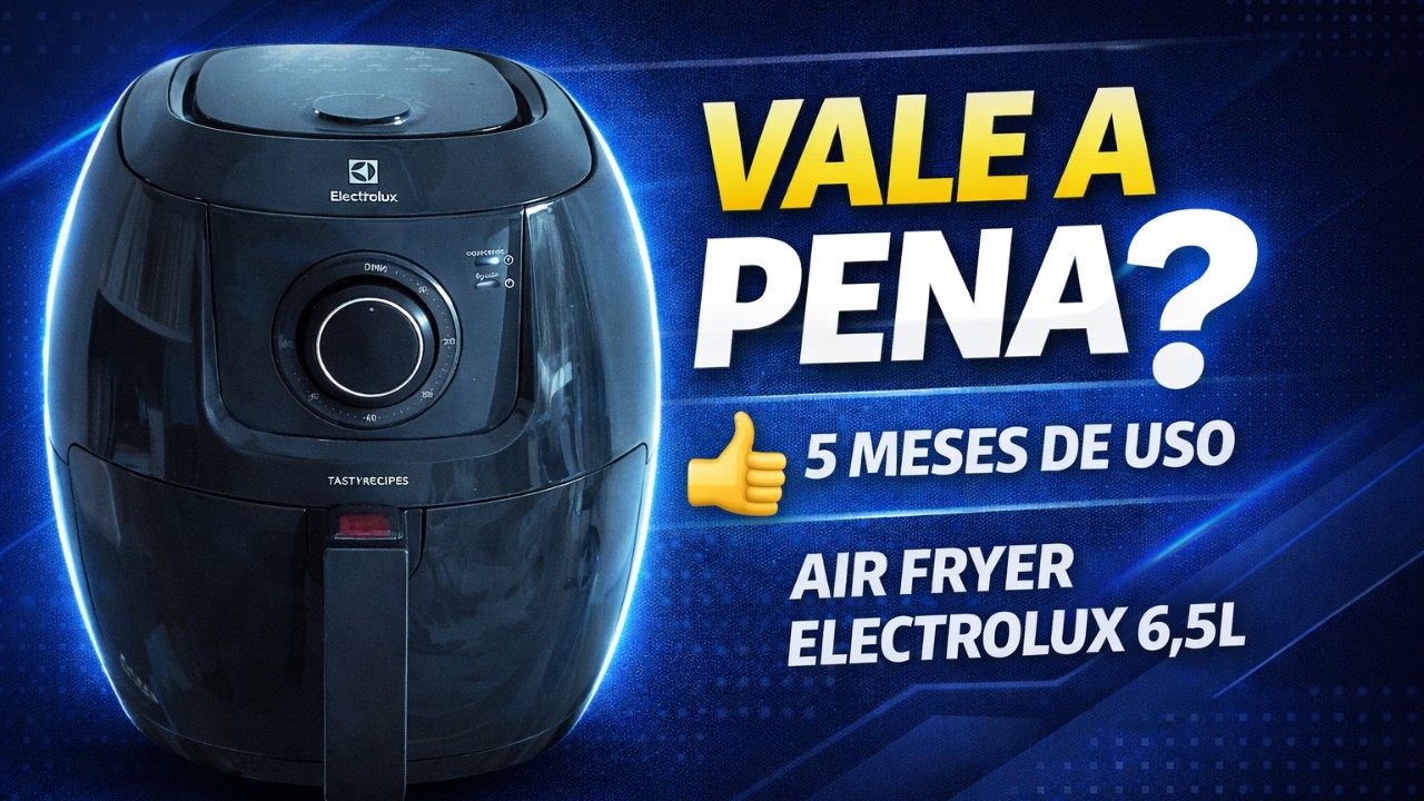 Miniatura da avaliação em vídeo de Fritadeira Sem Óleo Electrolux EAF51 5 Litros