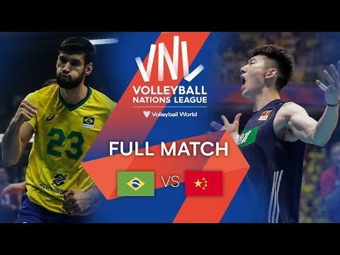 🇧🇷 BRA vs.  🇨🇳 CHN  - Full Match | Men's VNL 2022