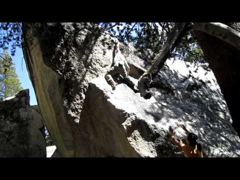 Jeremy on big slab in Puppy Dome