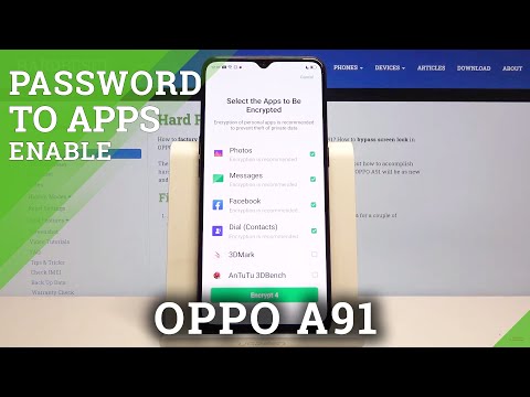 How to Add Password to Apps in OPPO A91 – App Protection