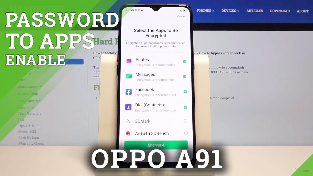 How to Add Password to Apps in OPPO A91 – App Protection