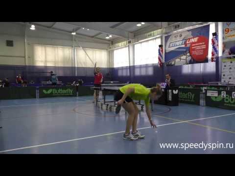 Serebrennikova - Zironova. Russian Youth Table Tennis Championship 2016. FHD